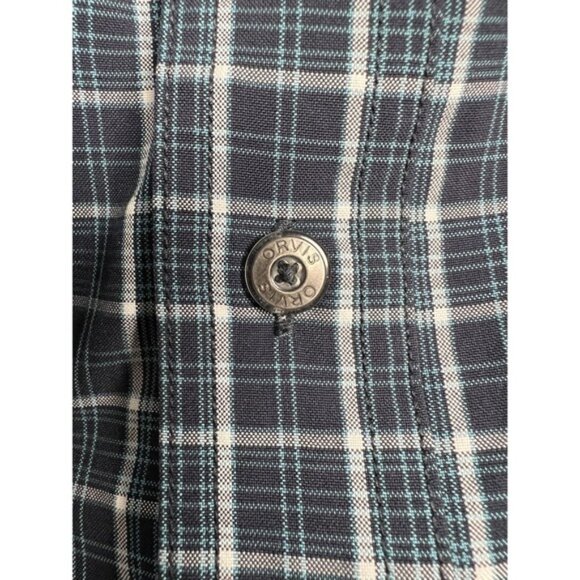 Orvis Tech Active Fit Plaid Long Sleeve Button Down Shirt Men's Size Large - Picture 5 of 11